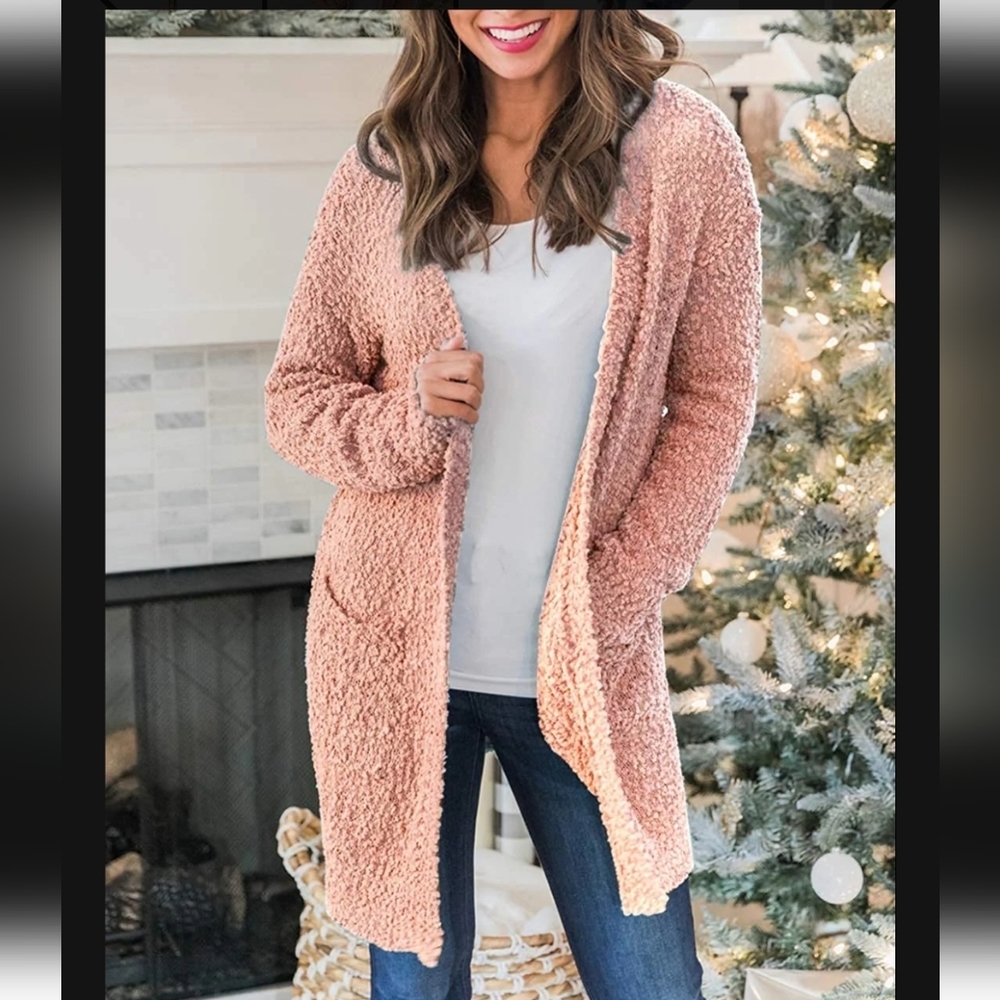 MEROKEETY sweater Pink Large
